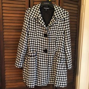 Coat , Houndstooth,